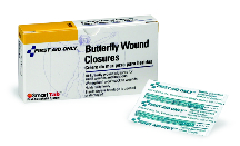 BANDAGE BUTTERFLY CLOSURE MEDIUM 10/BOX (BX) - Plastic: Butterfly